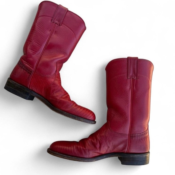 Justin Boots women’s Red Western Boots - Picture 2 of 8